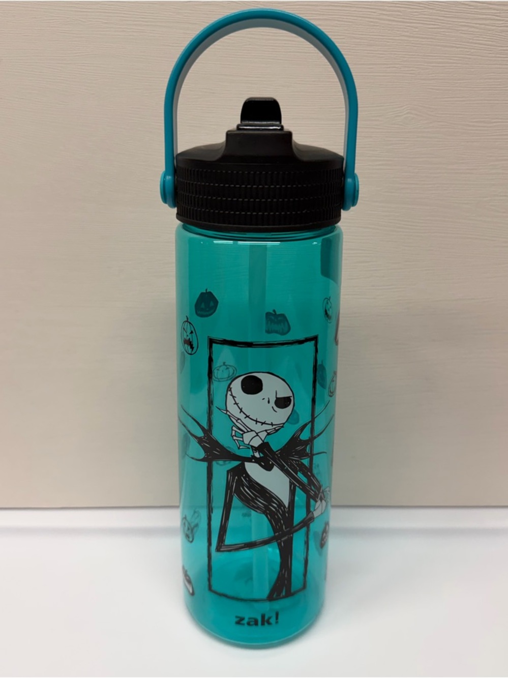 Disney Nightmare Before Christmas Jack Skellington Water Bottle 30oz Zak! nWT